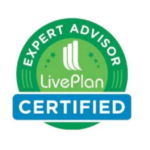 LivePlan Expert Advisor Certification badge